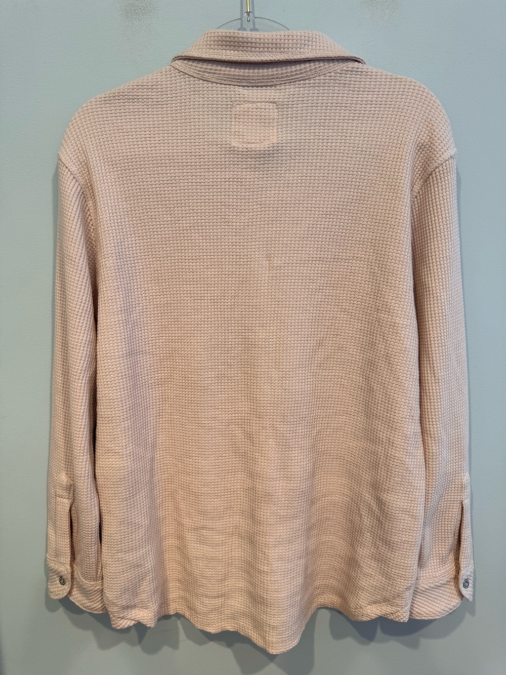 NWT C&C California Waffle Knit Pink Button Down Size M - Picture 5 of 8
